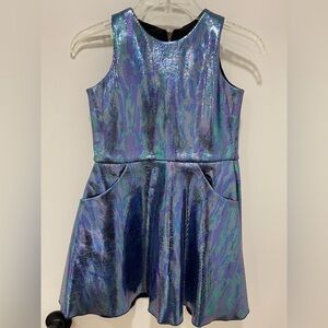 Zoe Ltd Shimmering Iridescent Sleeveless Dress